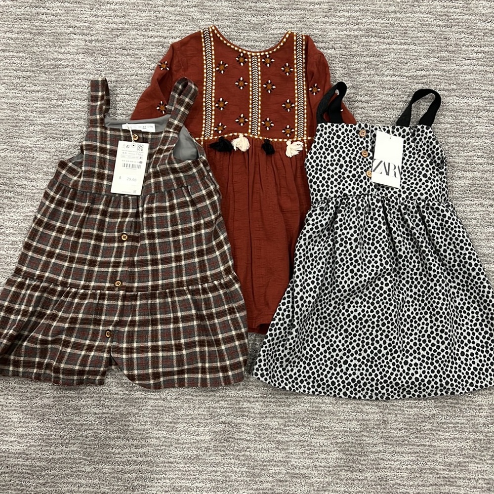 3 Zara dresses size 4-5